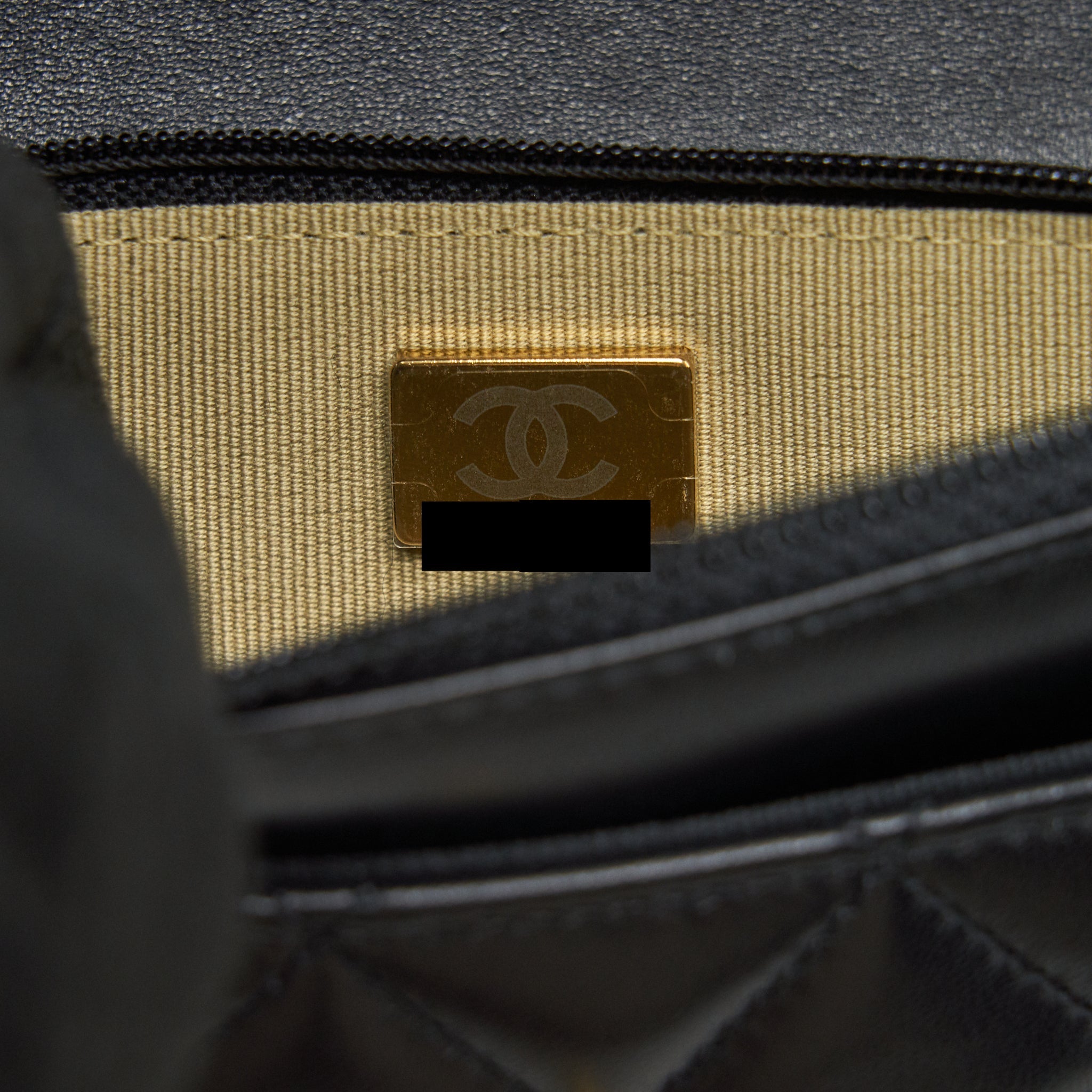 Chanel Pearl Crush Wallet on Chain Lambskin black