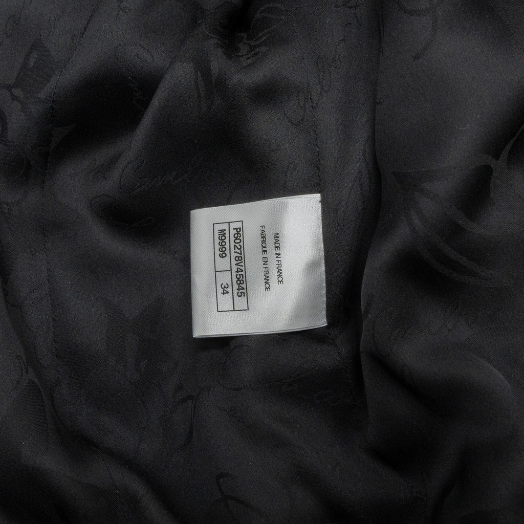 Chanel 19C Size 34 Jacket Cotton Knit Black/White