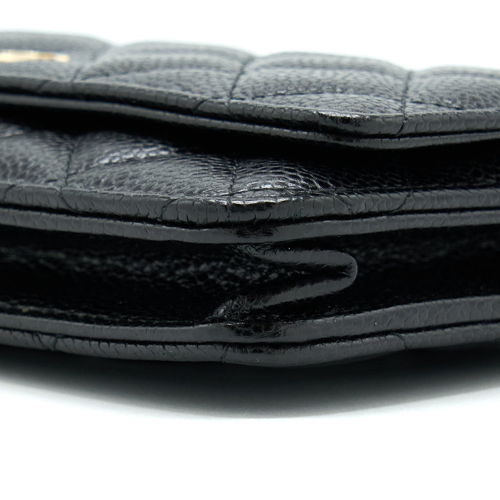 Chanel Classic Wallet On Chain Caviar Black