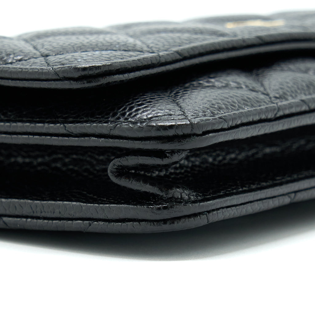 Chanel Classic Wallet On Chain Caviar Black
