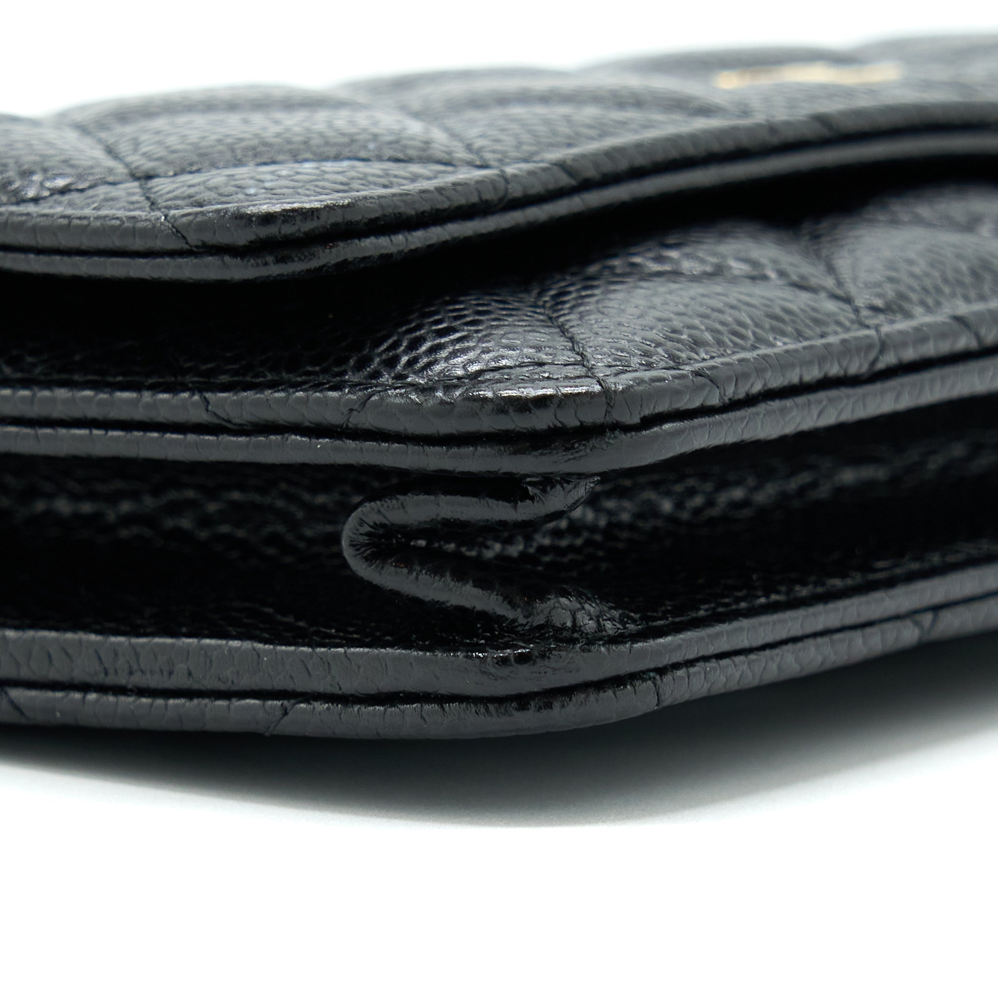 Chanel Classic Wallet On Chain Caviar Black
