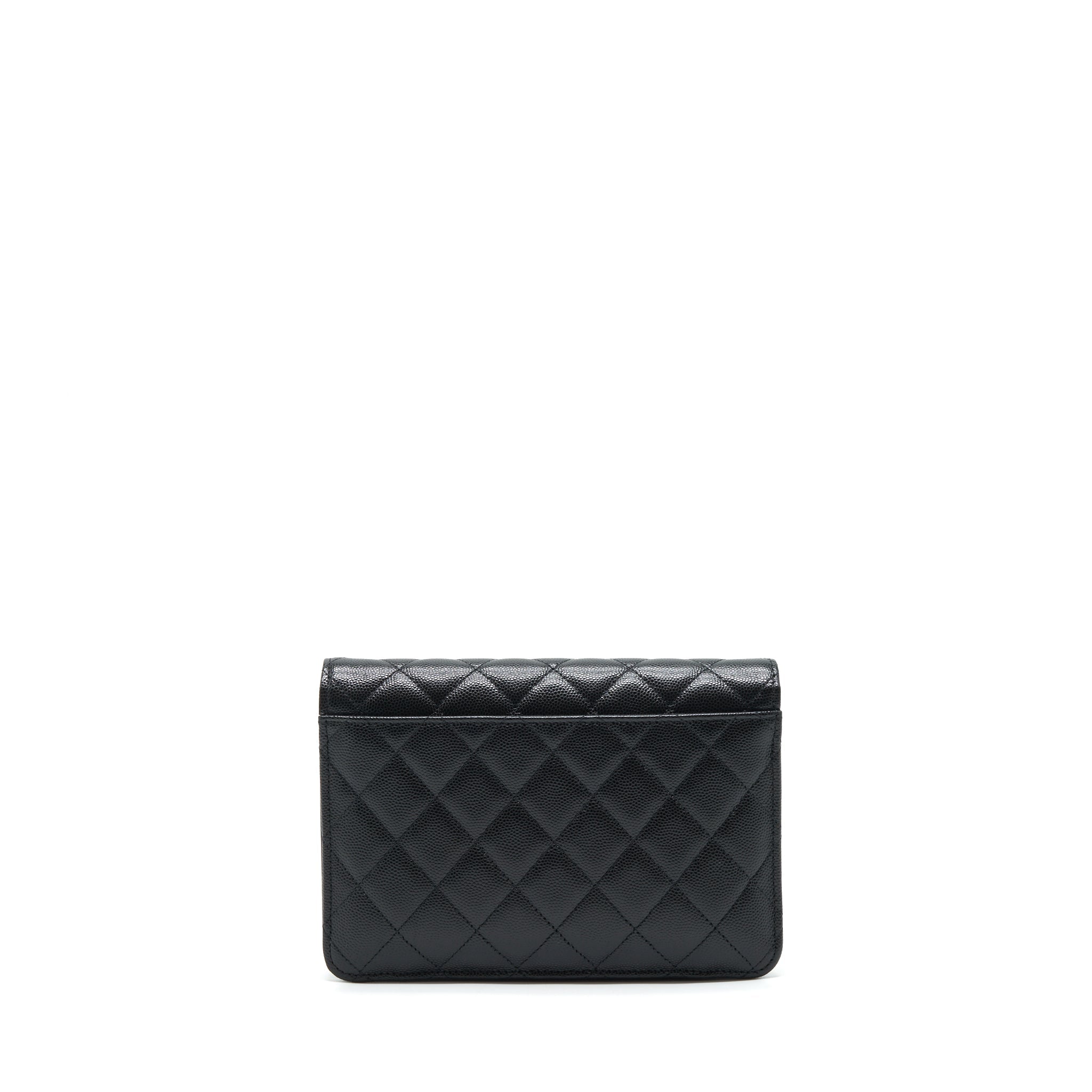 Chanel 22P 2 In 1 Wallet On Chain Caviar Black L