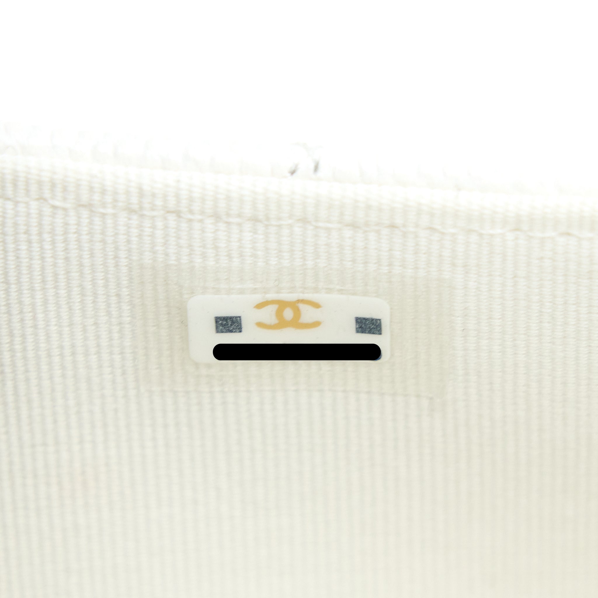 Chanel 23C Coco Love Mini Flap Bag with Chain Caviar White Brushed  (Microchip)