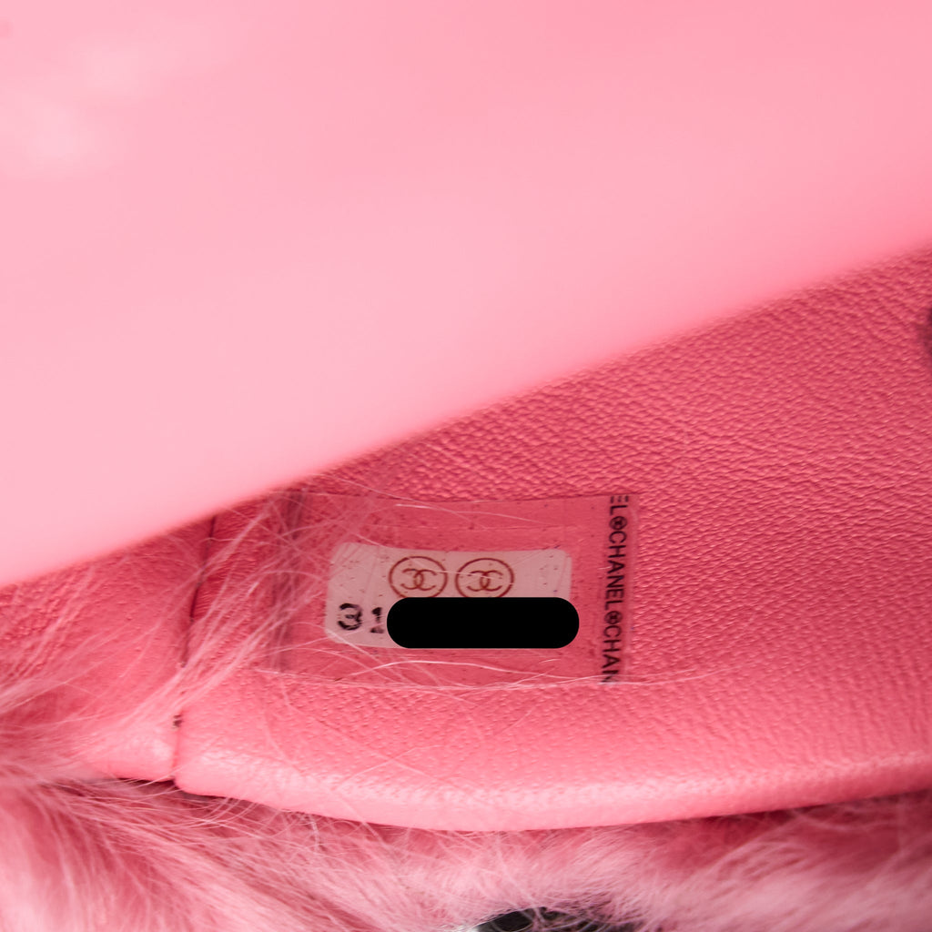 Chanel 21K Mini Flap Bag Jewel Hook Shearling Lambskin Pink