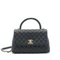Chanel Medium Coco Handle 28cm Caviar Black L