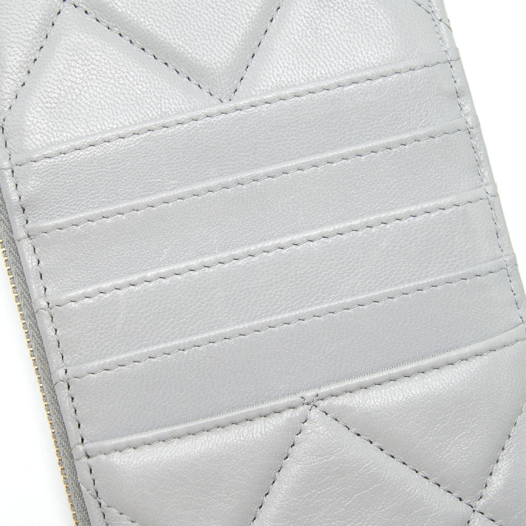 Chanel 19 Phone And Card Holder Small pouch Lambskin Grey