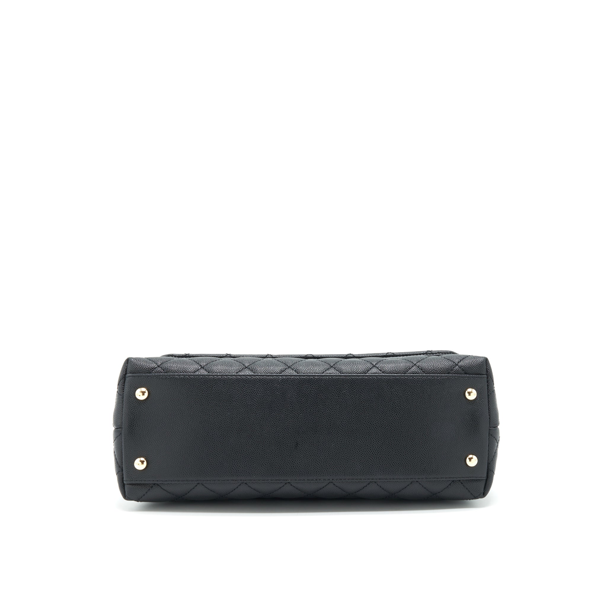 Chanel Medium Coco Handle 28cm Caviar Black L