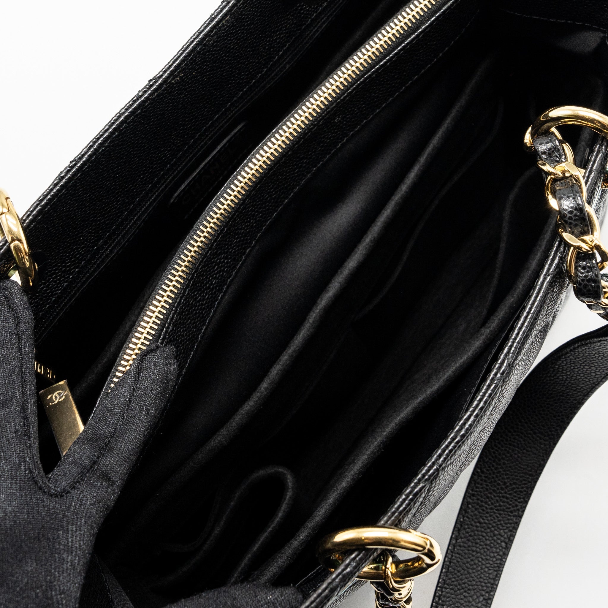 Chanel Grand Shopping Tote Bag Caviar Black