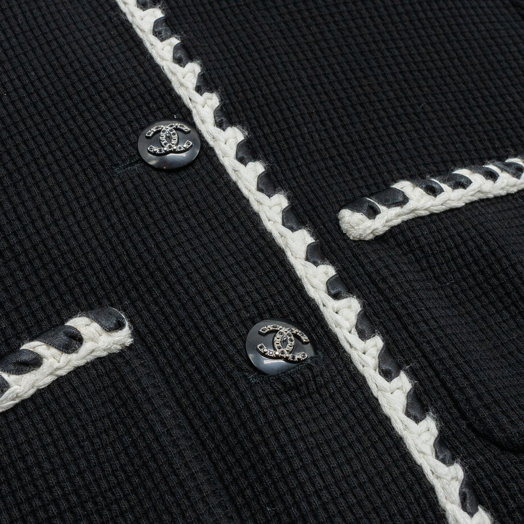 Chanel size 40 21C Jacket cotton Black