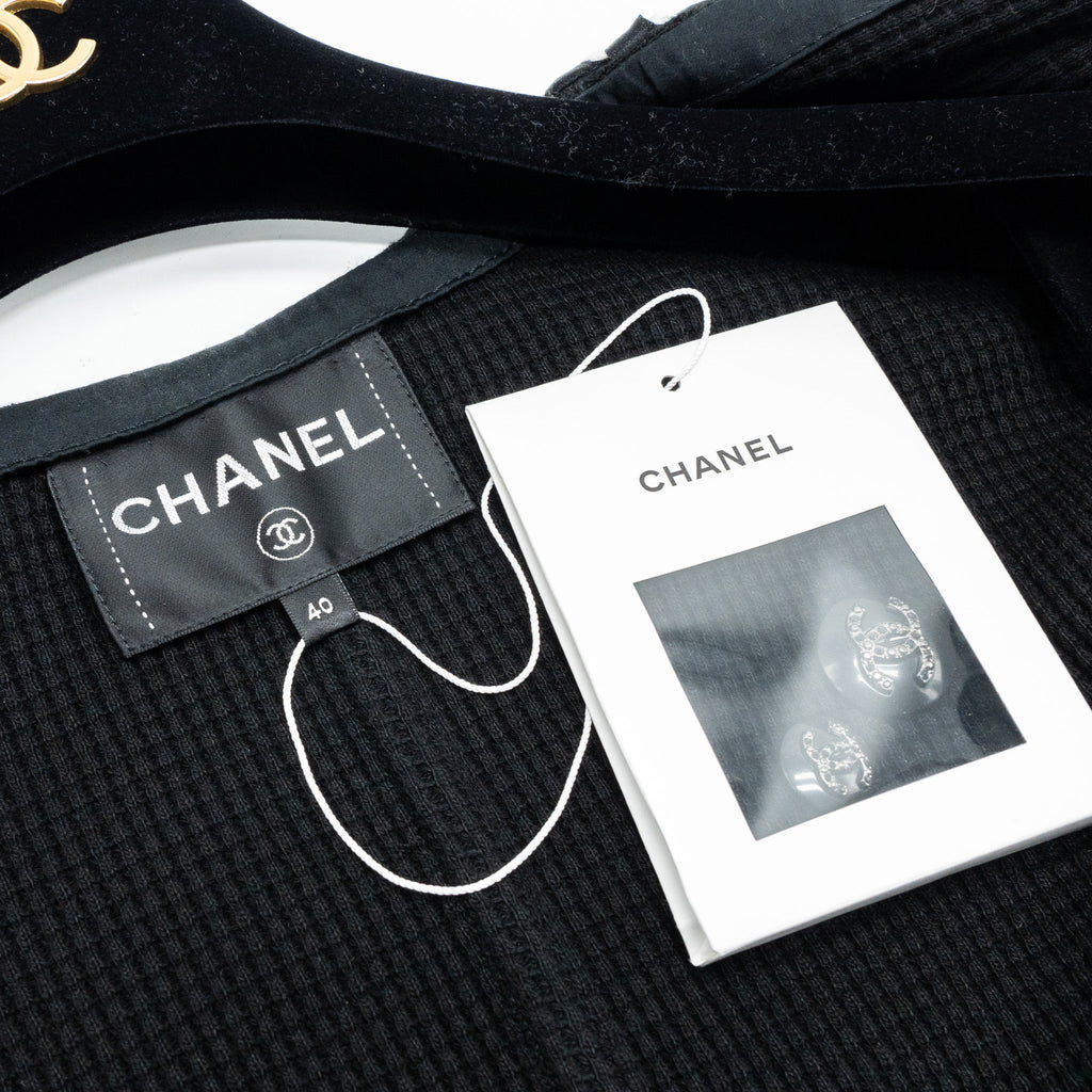 Chanel size 40 21C Jacket cotton Black
