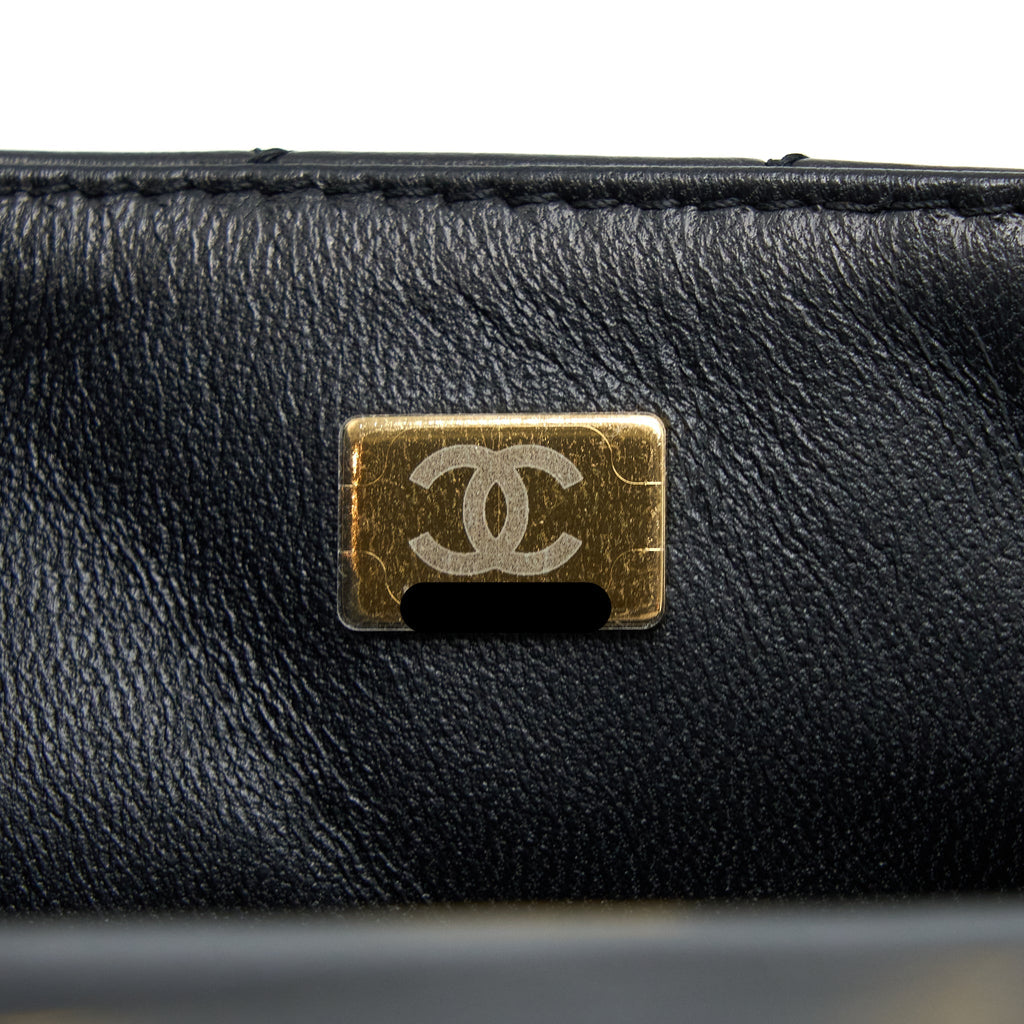 Chanel Mini 2.55 Reissue Flap Bag Aged Calfskin Black Brushed  (Microchip)