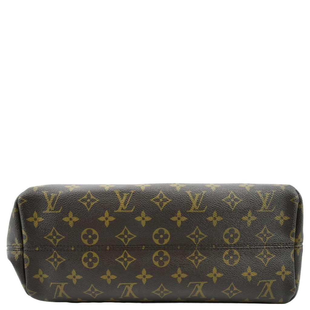 LOUIS VUITTON Raspail PM Monogram Canvas Shoulder Bag Brown