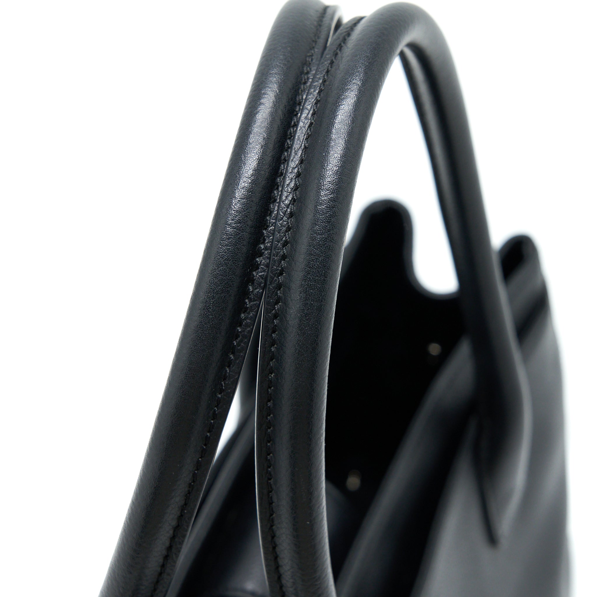 Chanel Cerf Tote Bag Grained Calfskin Black