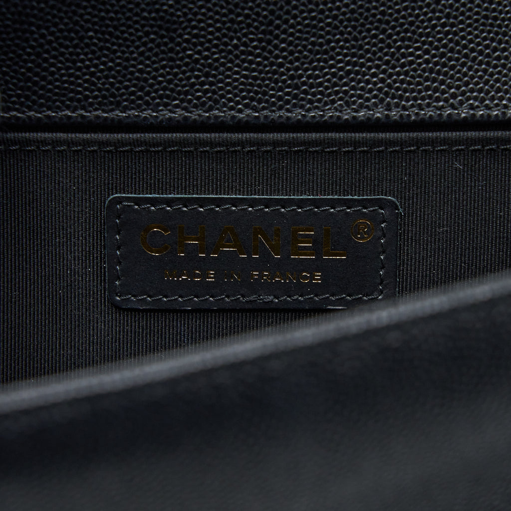 Chanel Medium Boy Bag Caviar Black