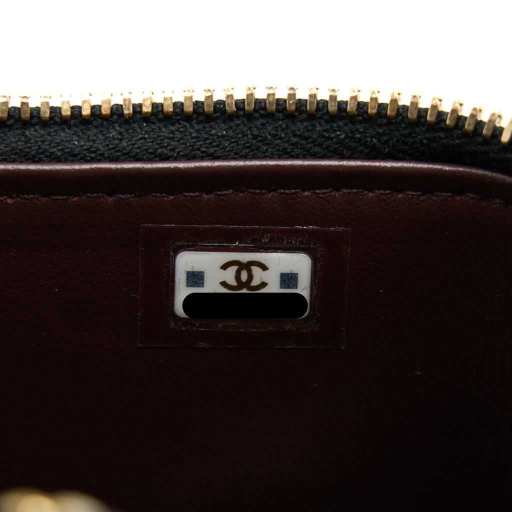 Chanel Mini Square Vanity Case Caviar Black L (Microchip)