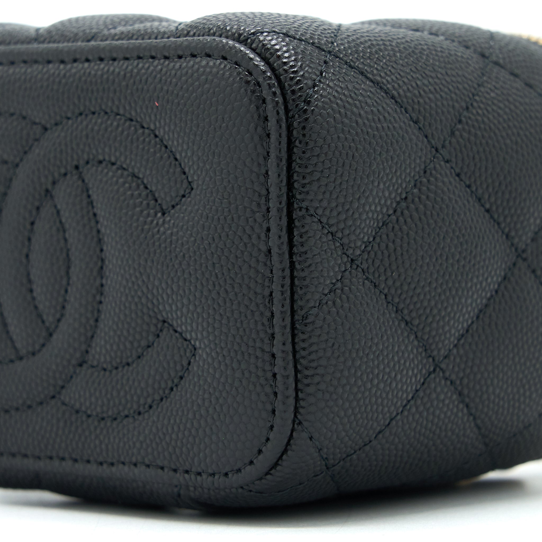 Chanel Mini Square Vanity Case Caviar Black L (Microchip)