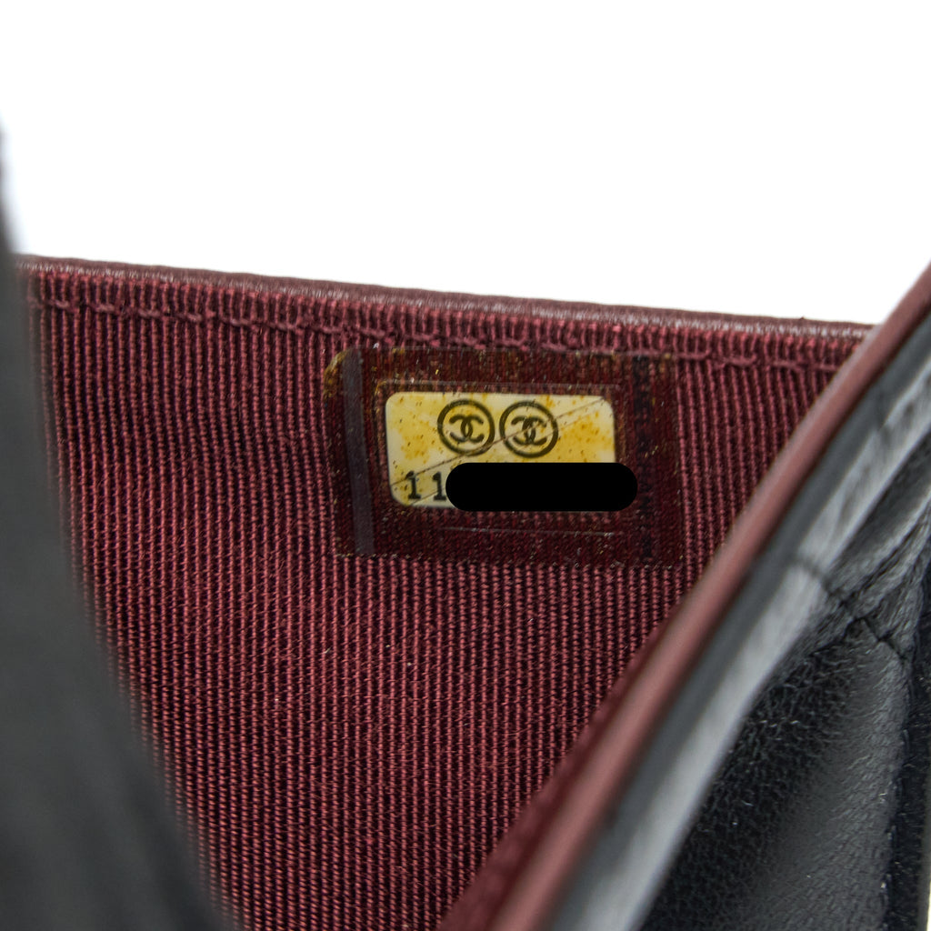 Chanel Long Flap Wallet Lambskin Black