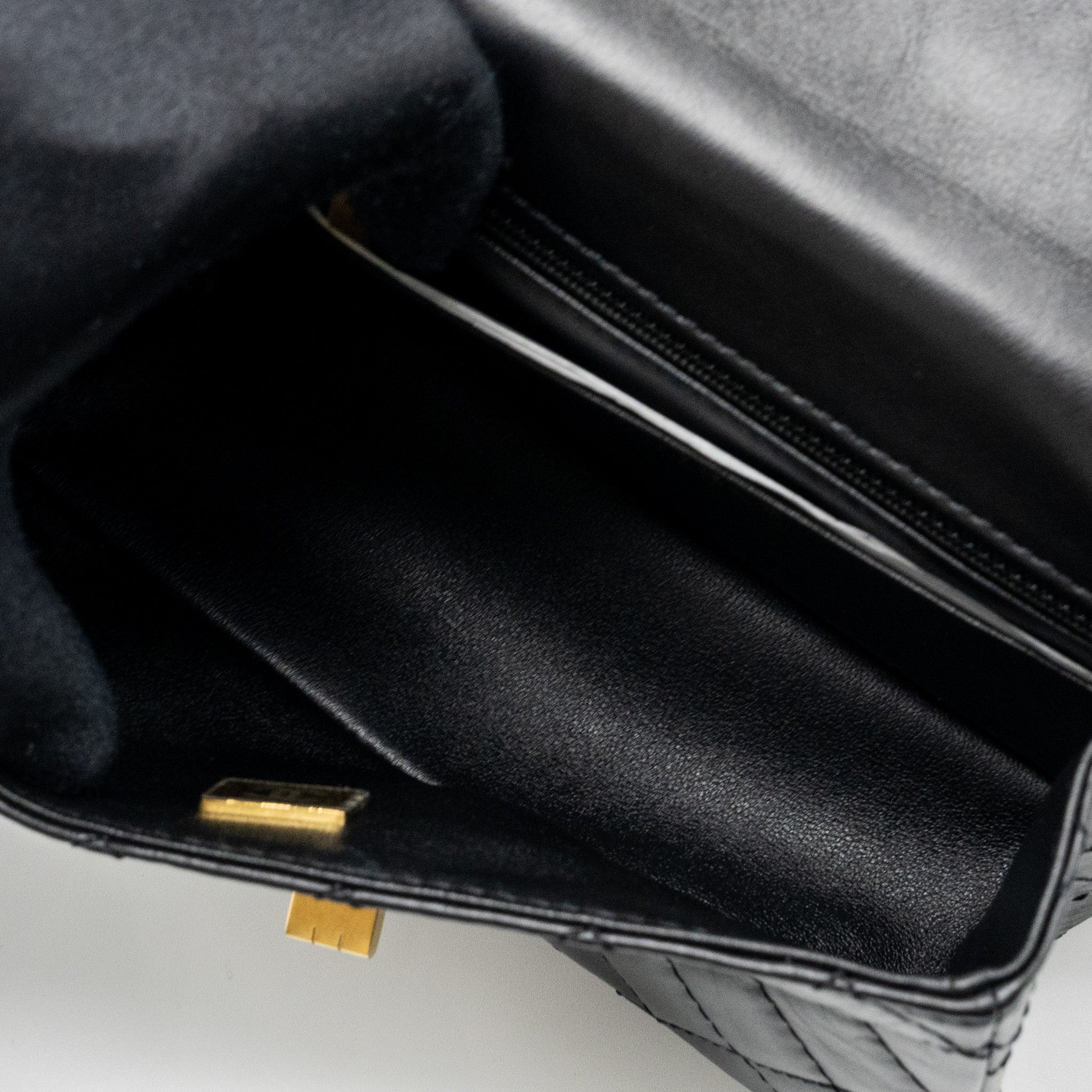 Chanel Mini 2.55 Reissue Flap Bag Aged Calfskin Black  (Microchip)