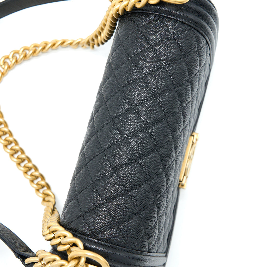 Chanel Medium Boy Bag Caviar Black