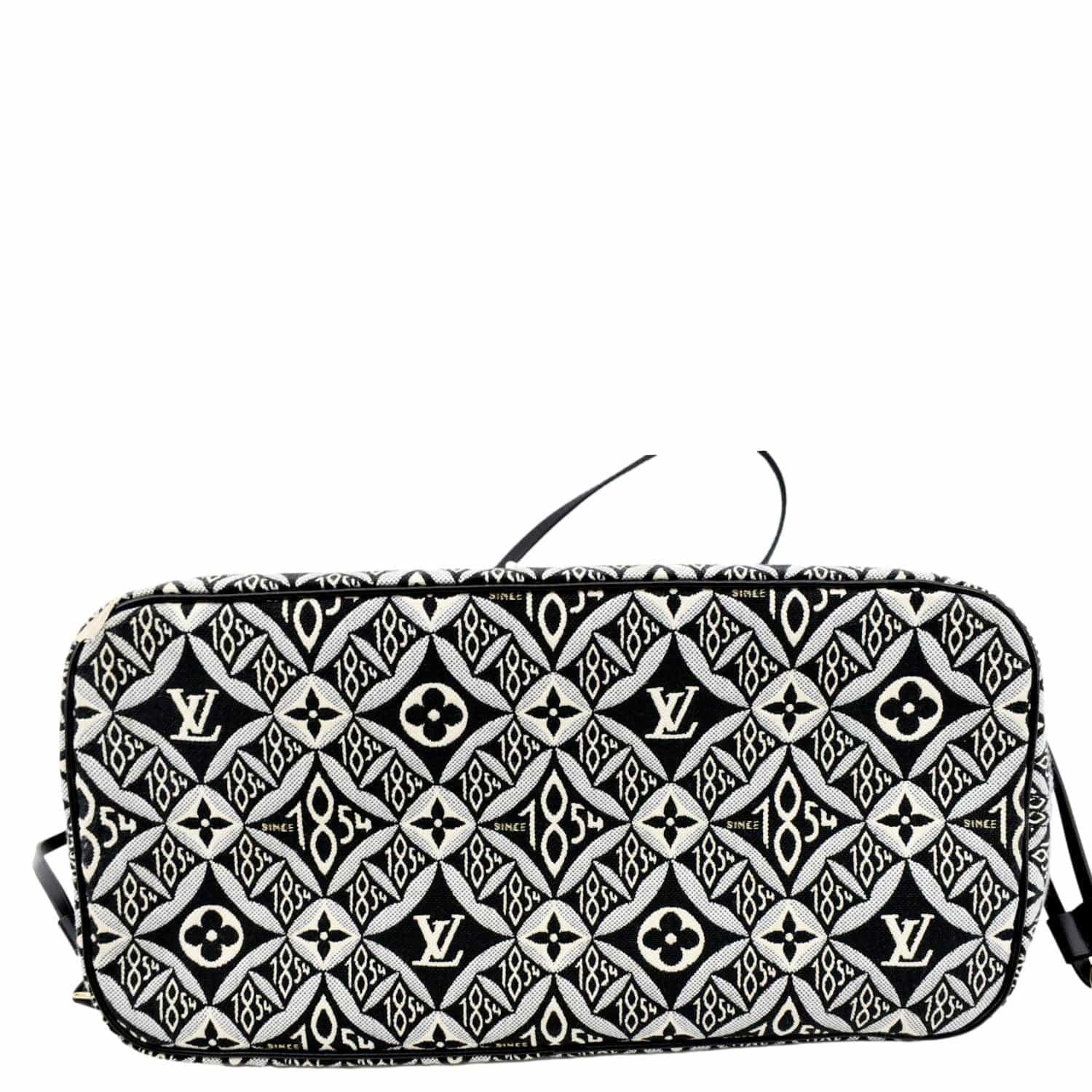 LOUIS VUITTON Since 1854 Neverfull MM Jacquard Shoulder Bag Grey