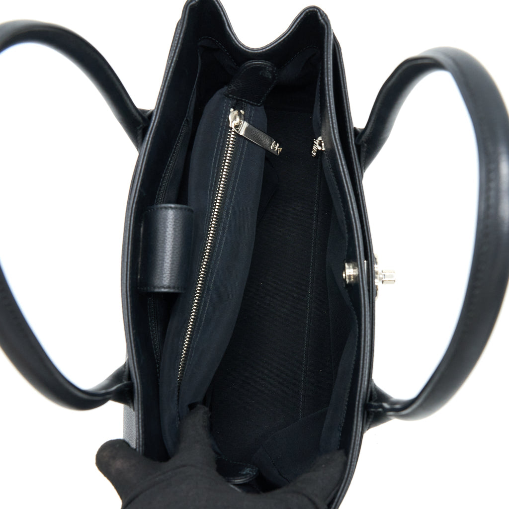 Chanel Cerf Tote Bag Grained Calfskin Black