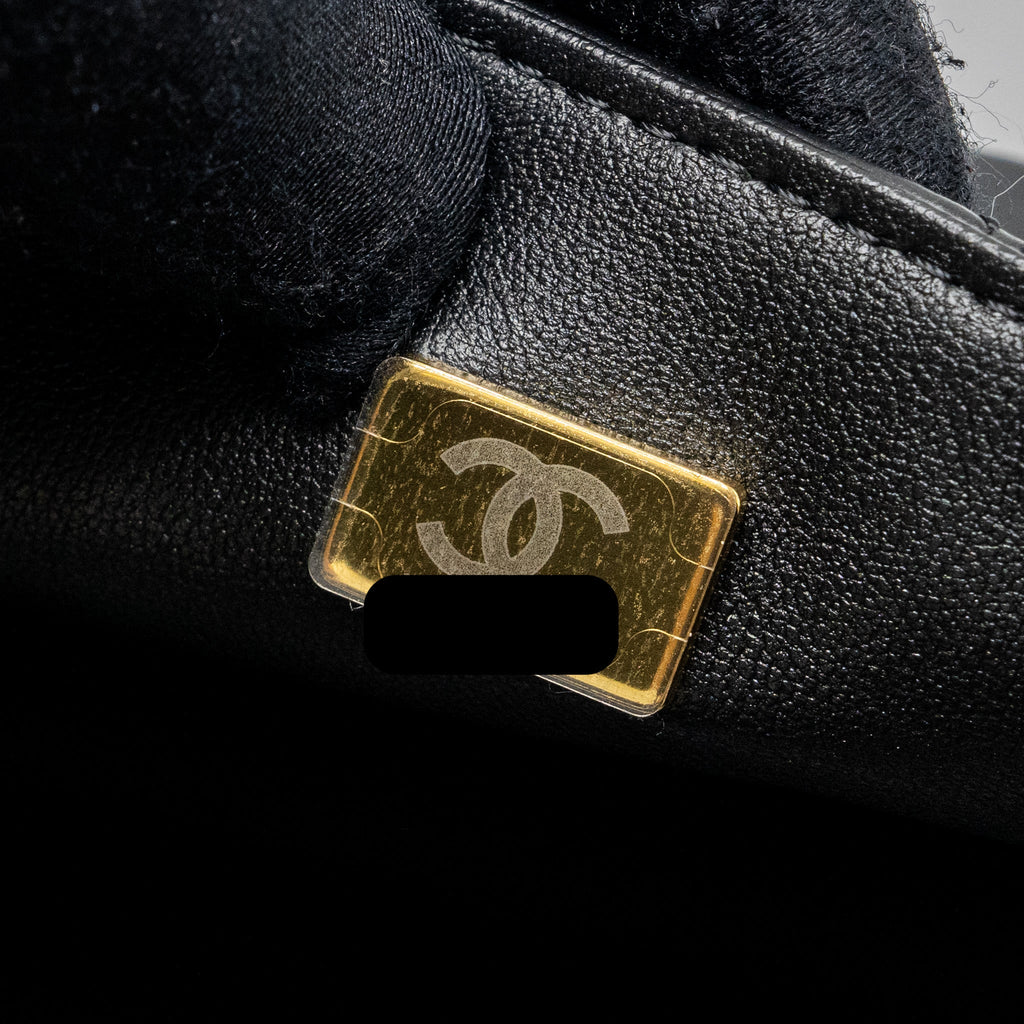 Chanel Mini 2.55 Reissue Flap Bag Aged Calfskin Black  (Microchip)