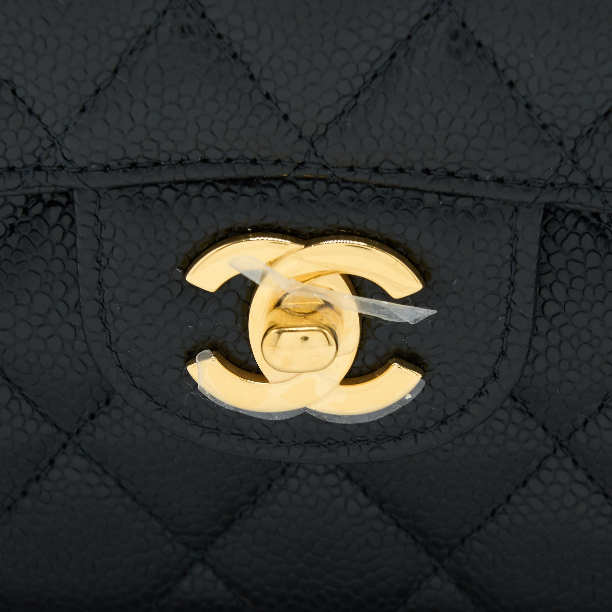Chanel Small Classic Double Flap Bag Caviar Black  (Microchip)