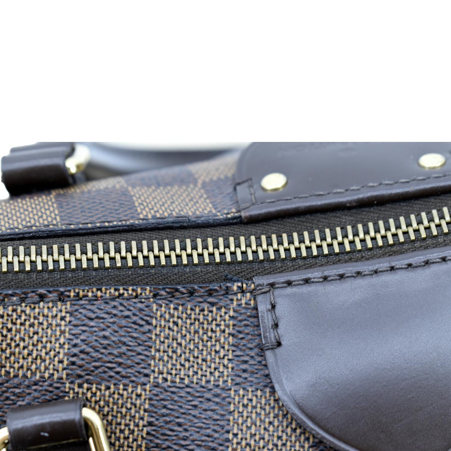 LOUIS VUITTON Siena GM Damier Ebene Shoulder Bag Brown