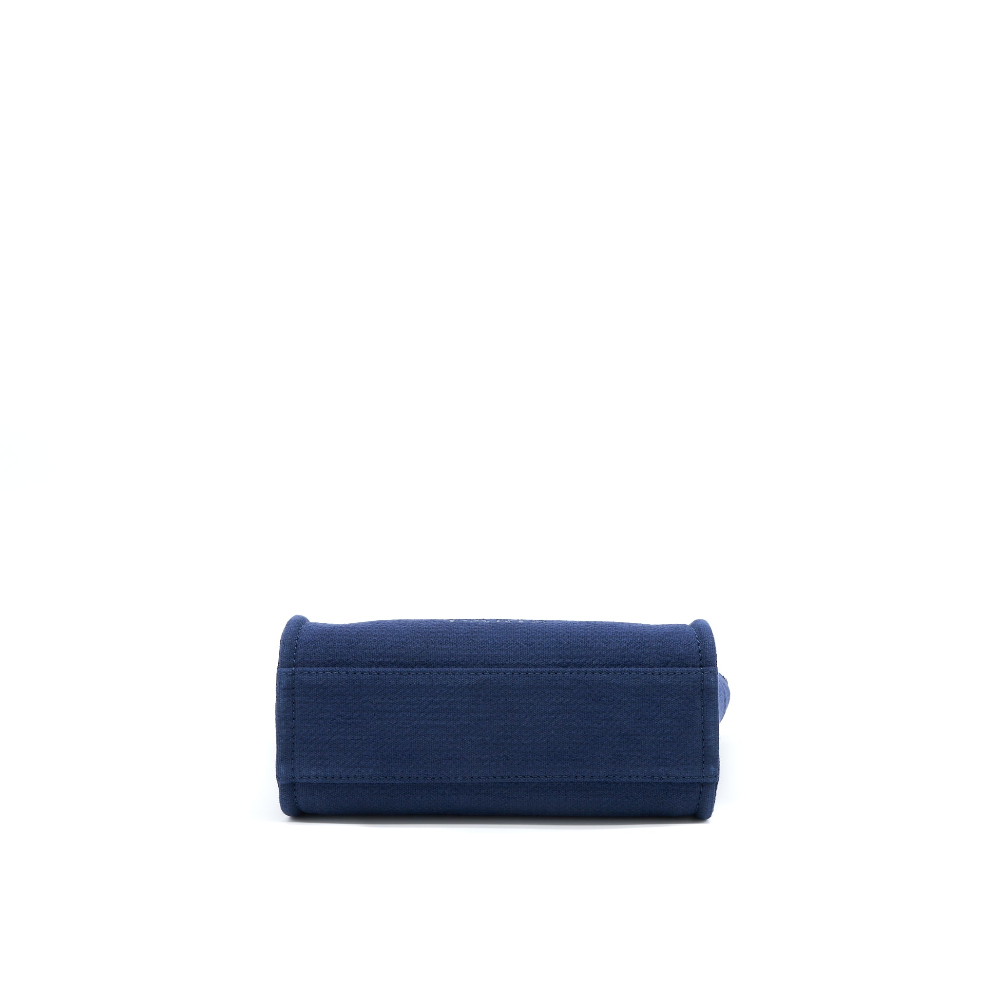 Chanel PM Deauville Tote Bag Canvas Navy  (Microchip)