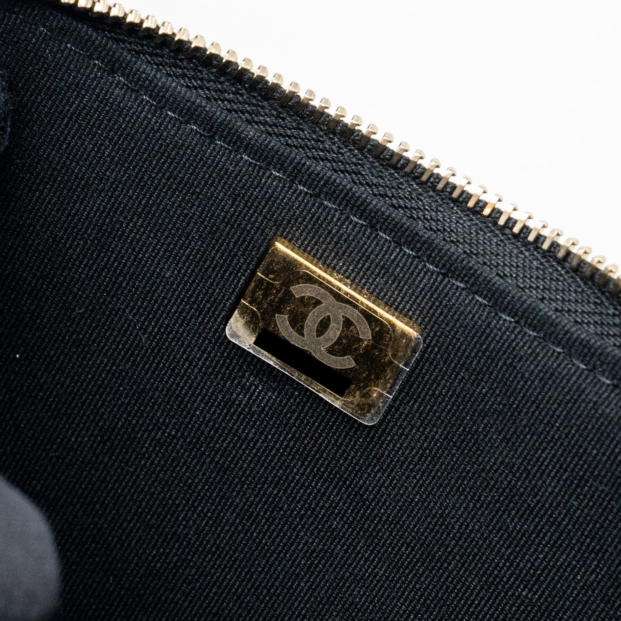 Chanel moon hobo shoulder / crossbody bag goatskin black brushed  (microchip)