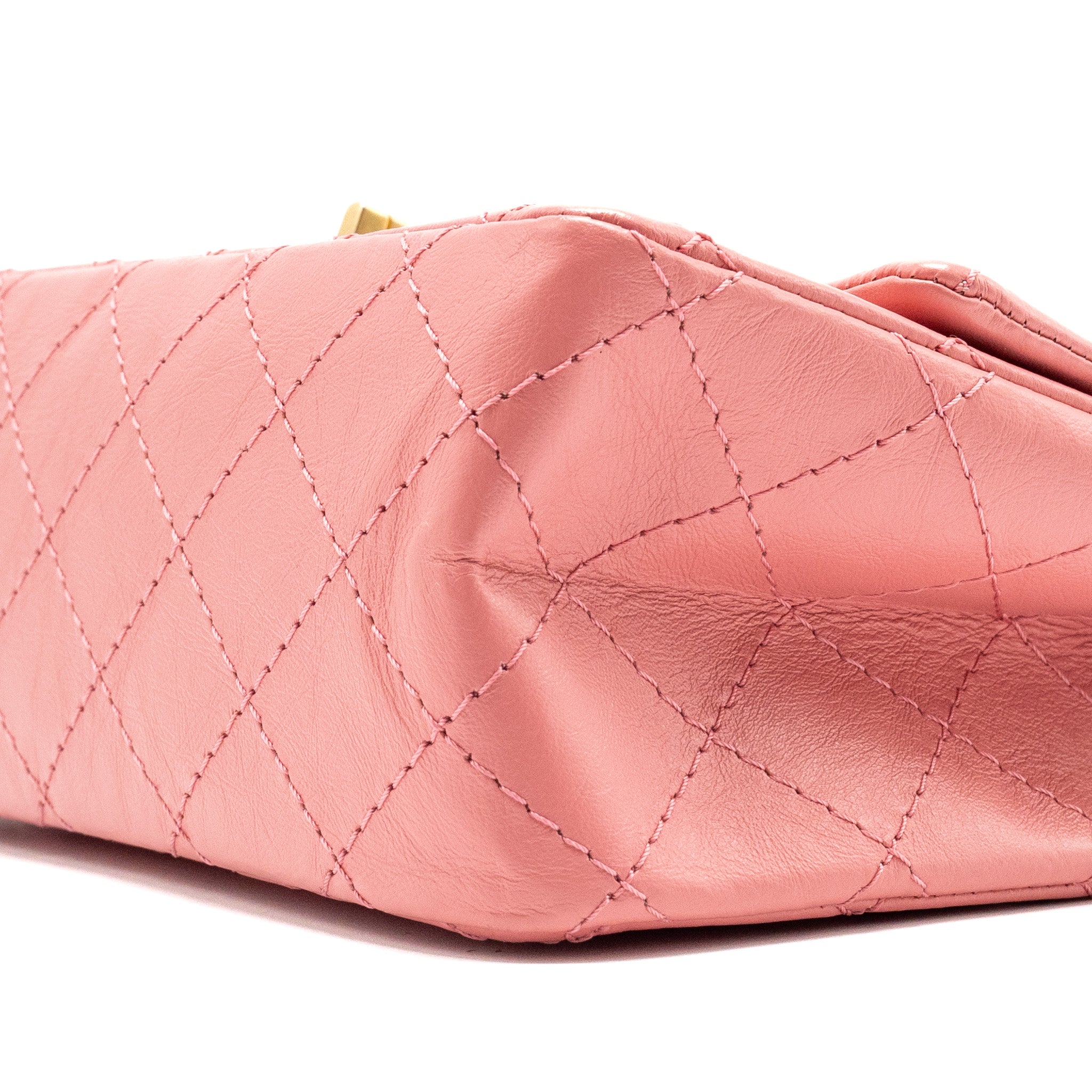 Chanel Mini 2.55 Reissue flap bag calfskin pink