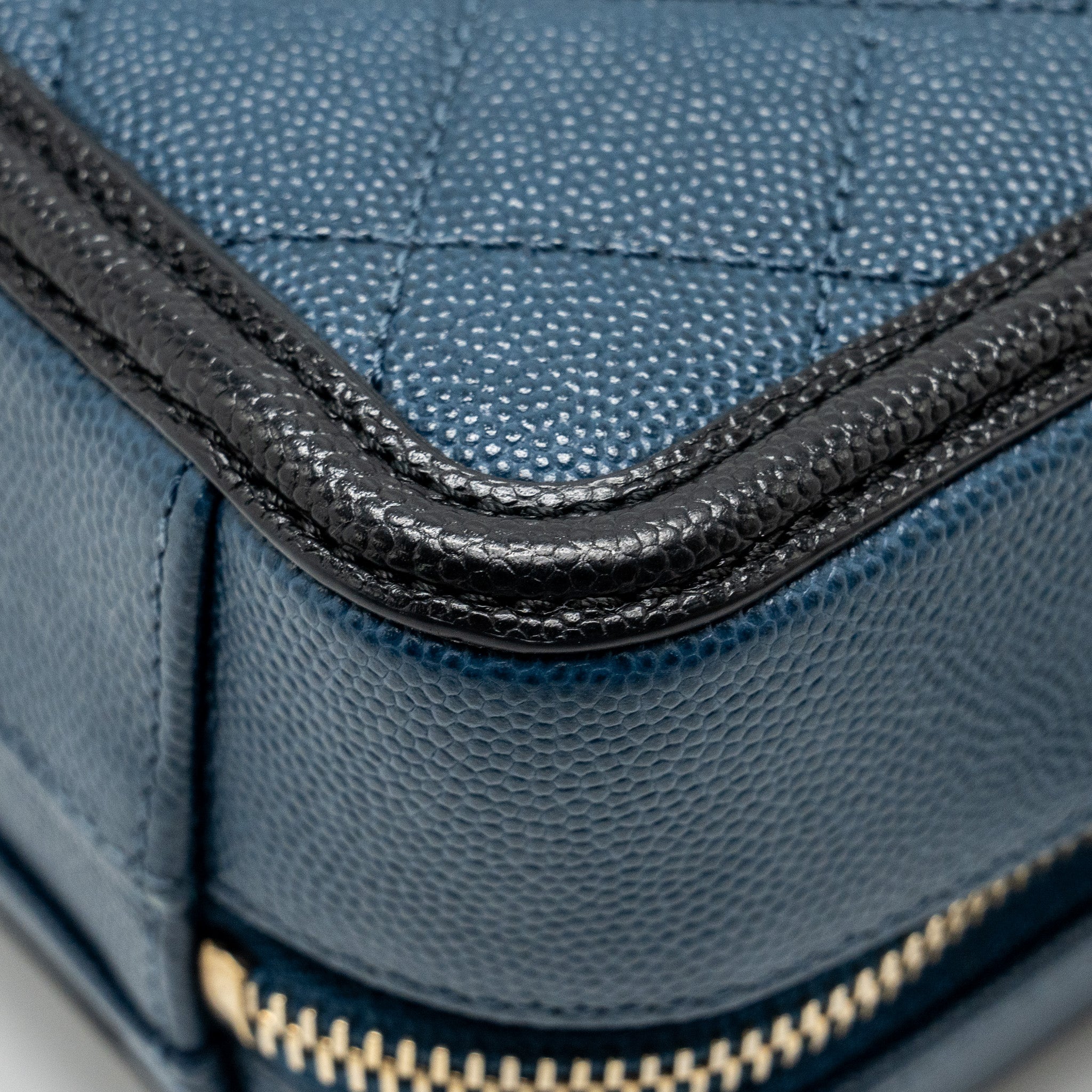 Chanel Small Filigree Vanity Camera Bag Caviar Navy/Black