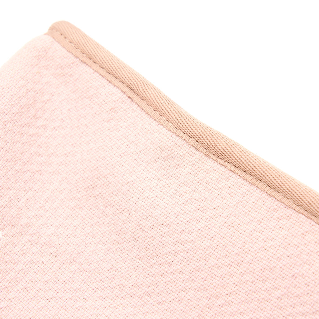 Chanel Deauville Bowling Bag Canvas/Leather Light Pink