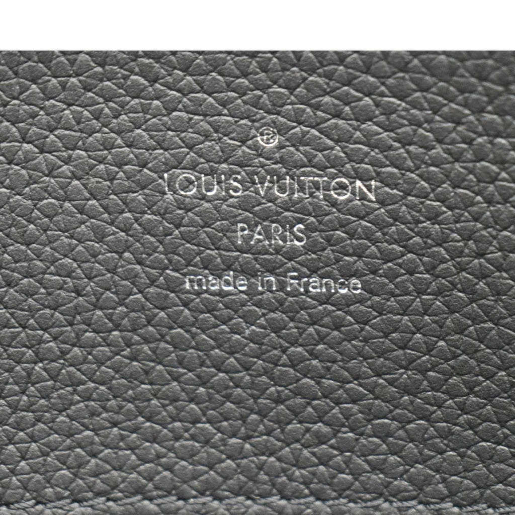 LOUIS VUITTON Bella Mahina Calf Leather Tote Shoulder Bag Black