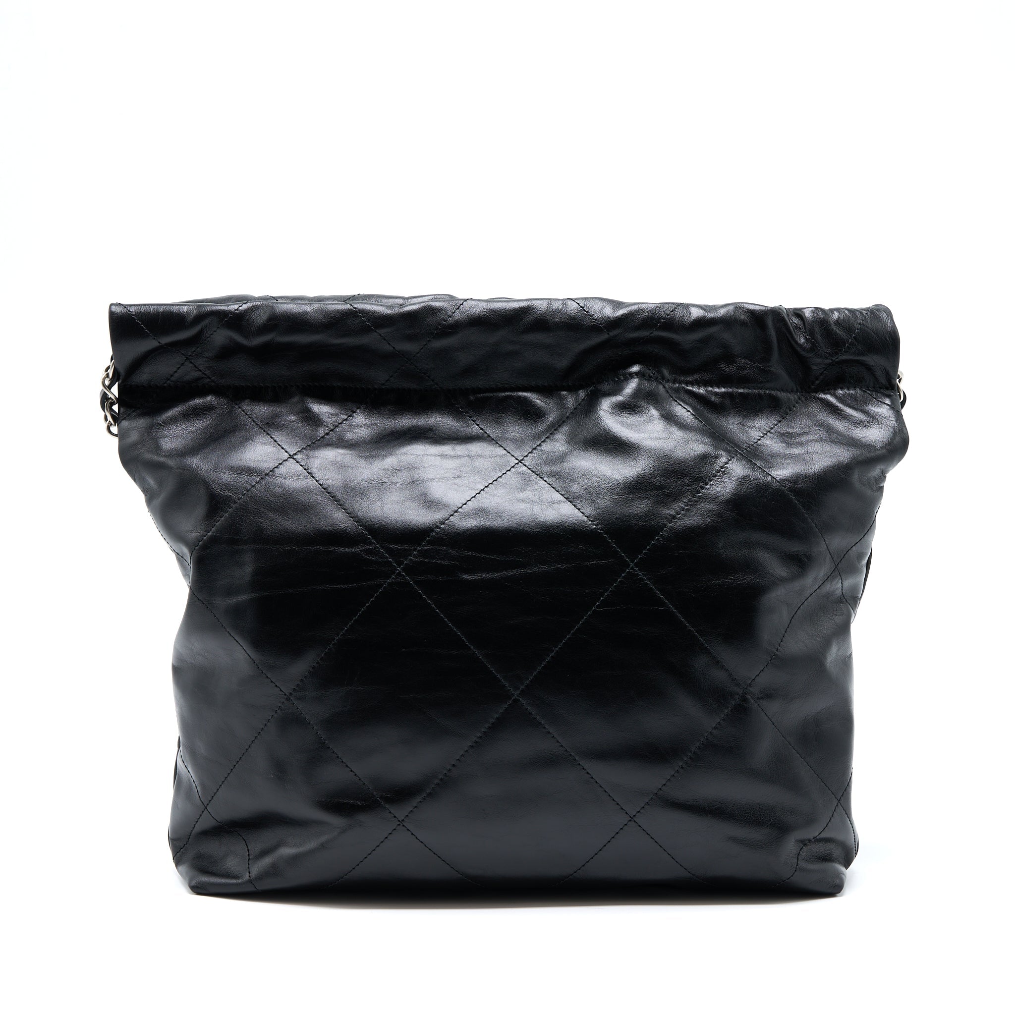 Chanel Small 22 Bag Calfskin Black (Microchip)