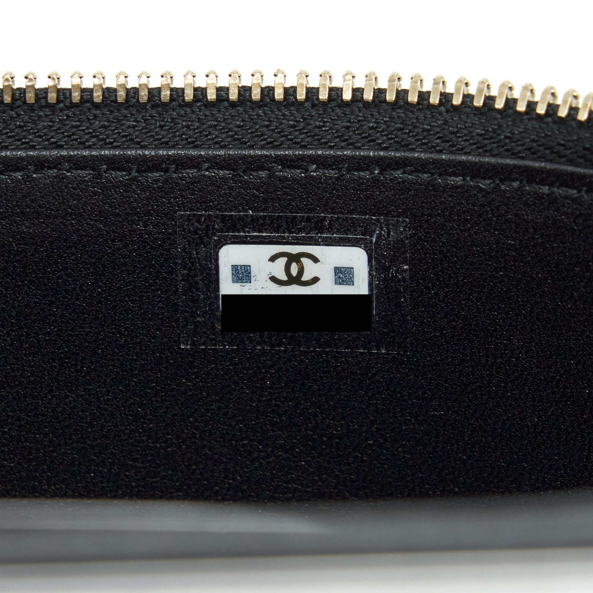 Chanel 22A Top Handle Long Vanity With Chain Lambskin Black L