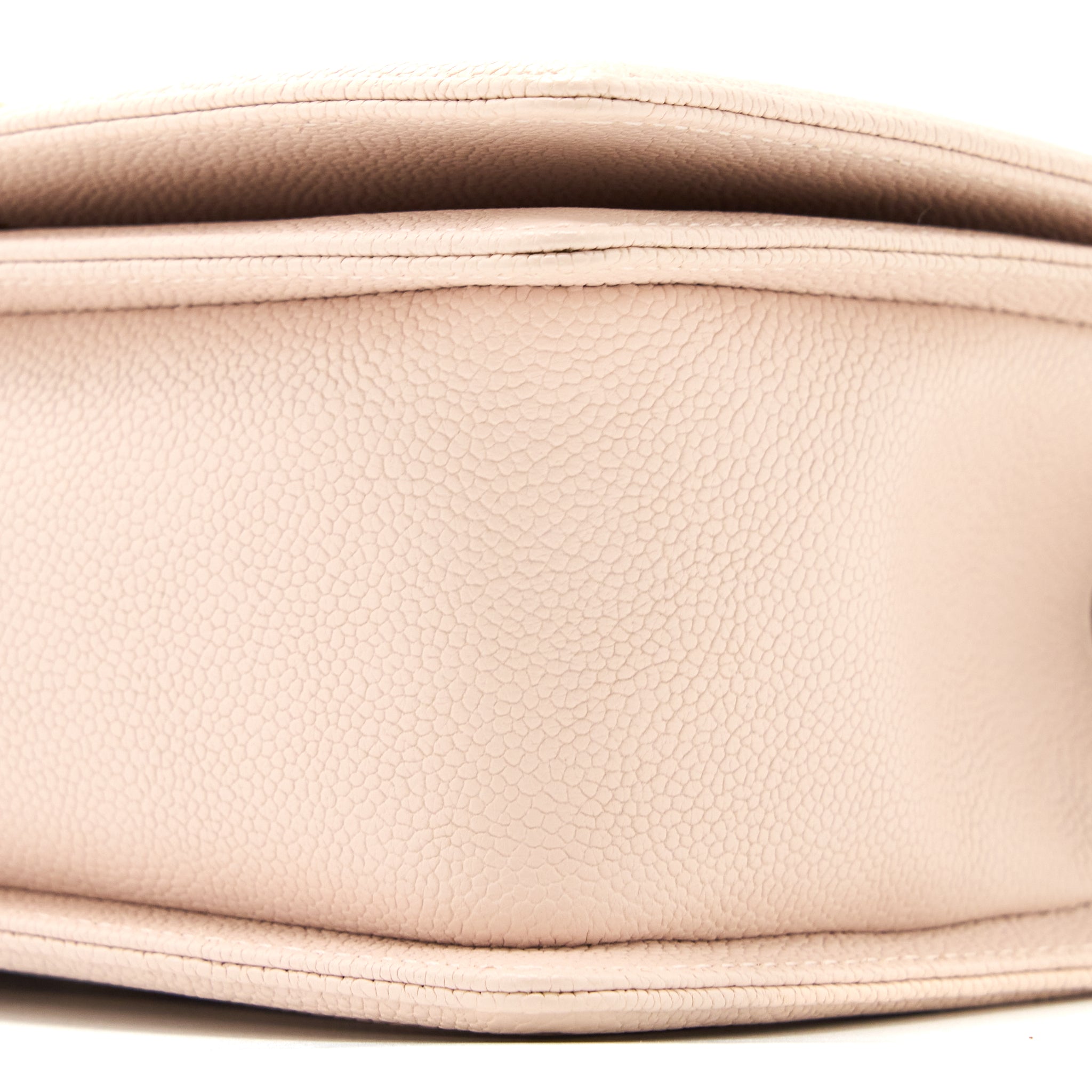 Chanel Medium Boy Bag Chevron Caviar Light Pink L