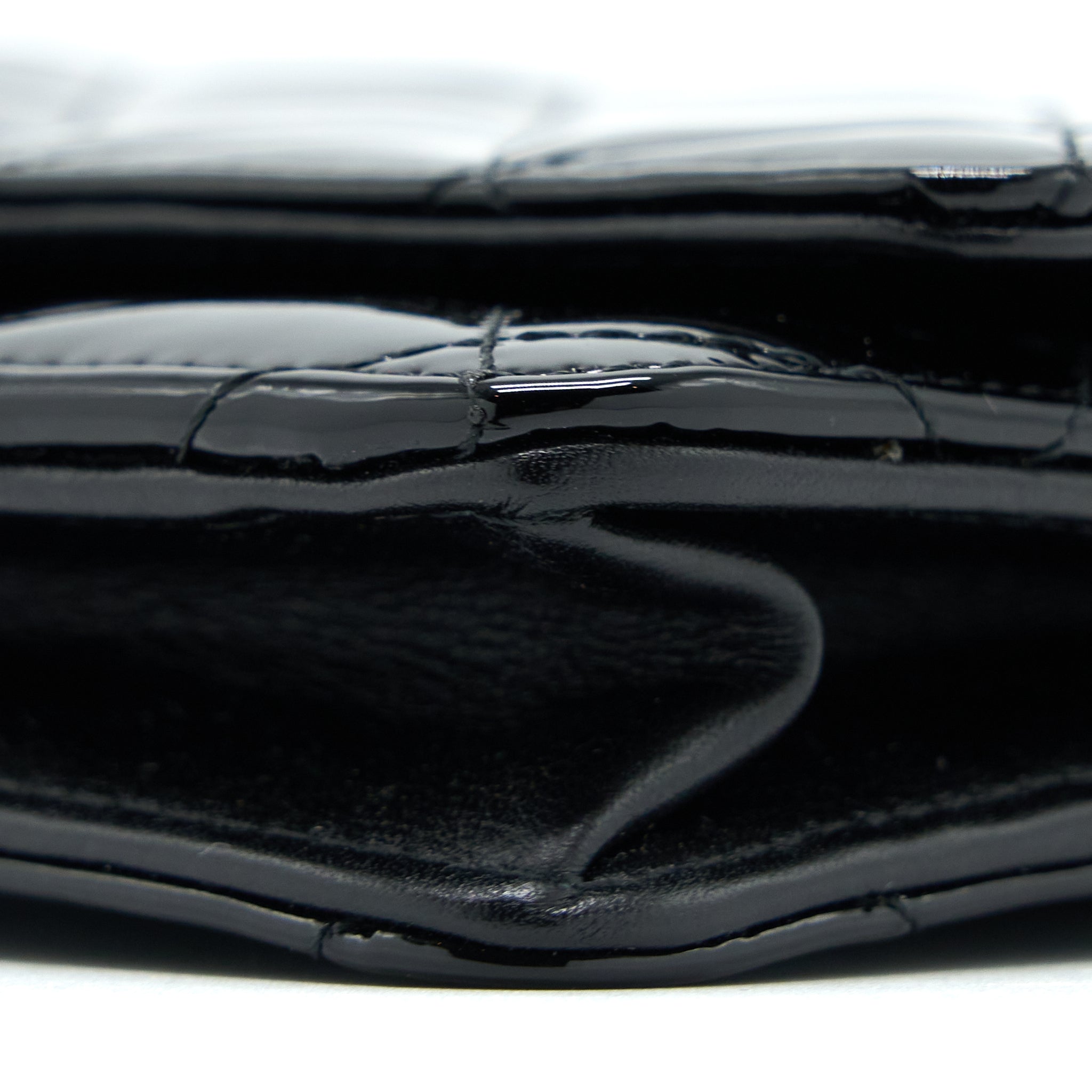 Chanel Classic Wallet on Chain Patent Black