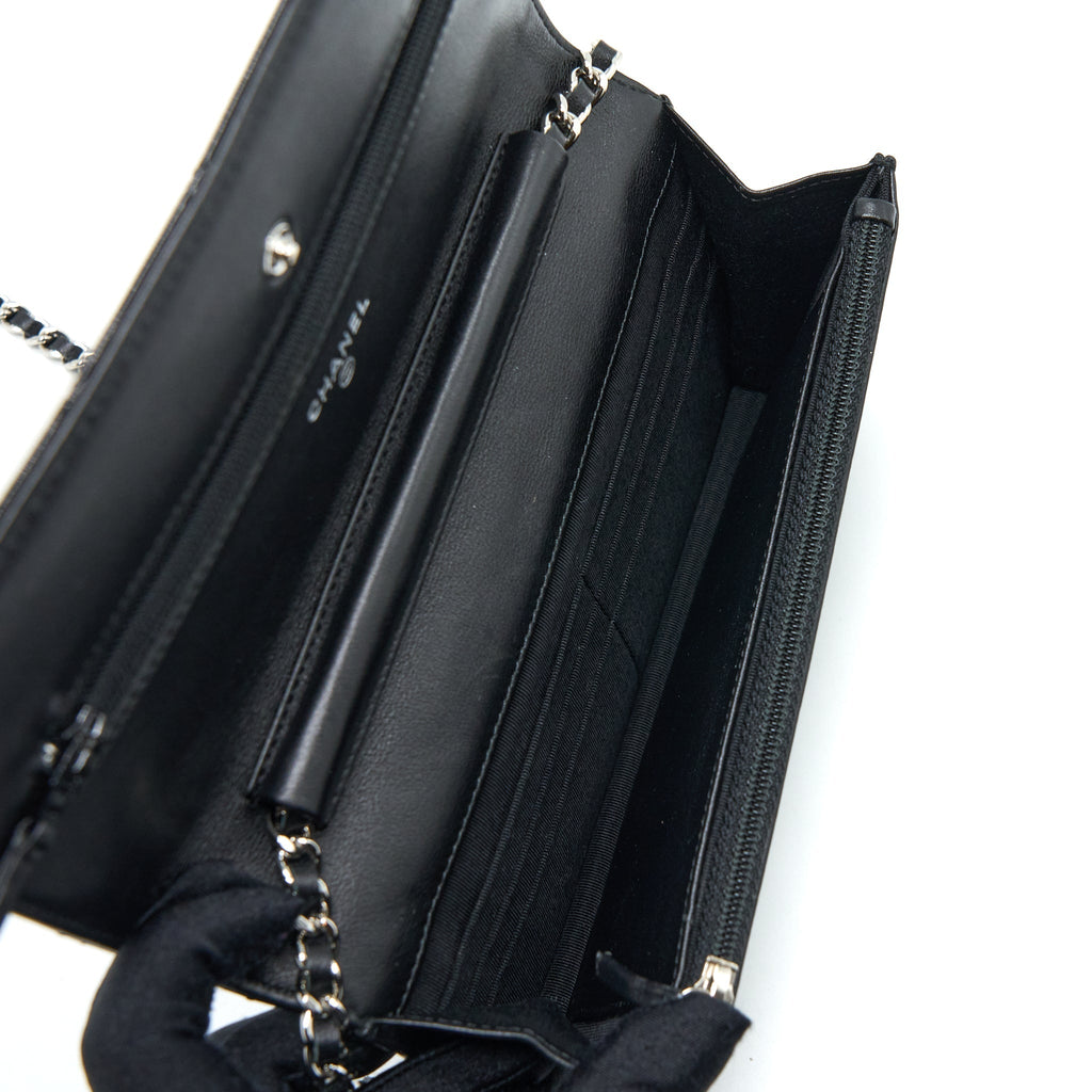 Chanel Classic Wallet on Chain Patent Black