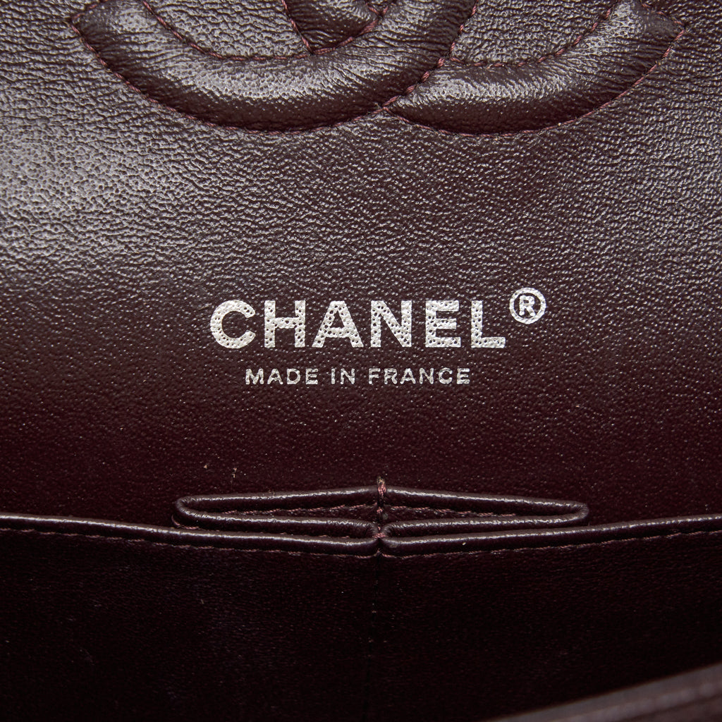Chanel Medium Classic double Flap bag Caviar Burgundy