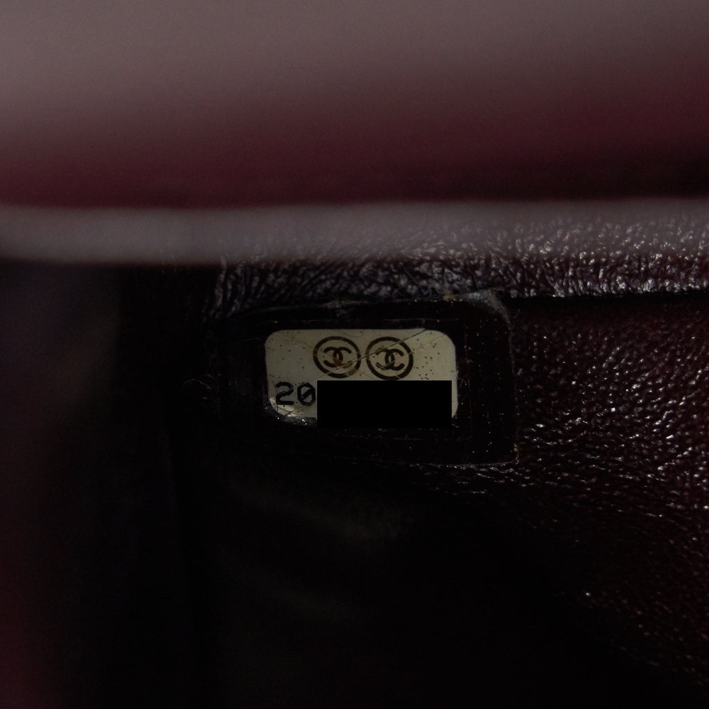 Chanel Medium Classic double Flap bag Caviar Burgundy