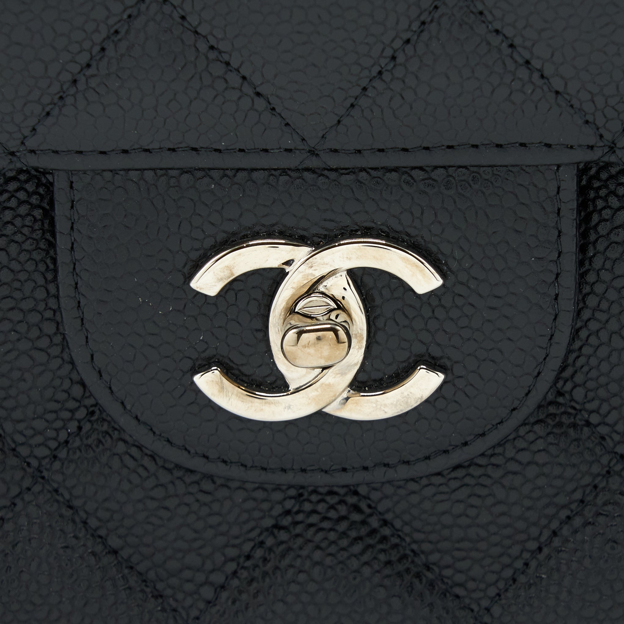 Chanel Jumbo Classic Double Flap Bag Caviar Black