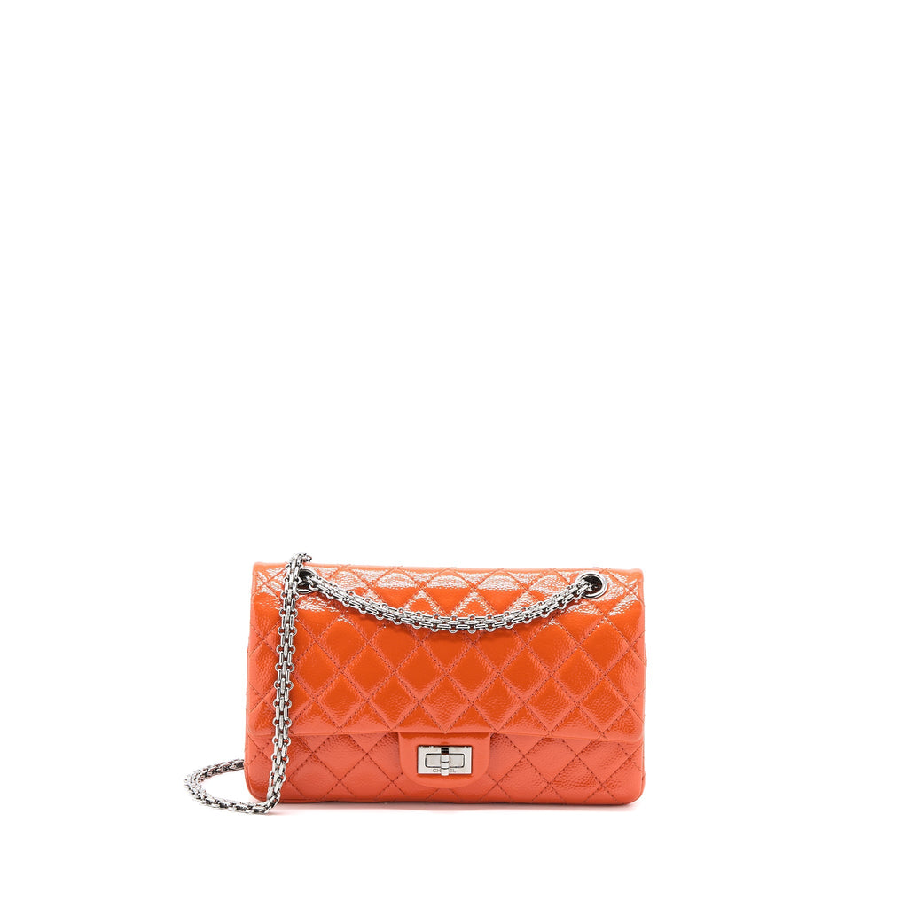 Chanel Small 2.55 Reissue Flap Bag Patent Orange