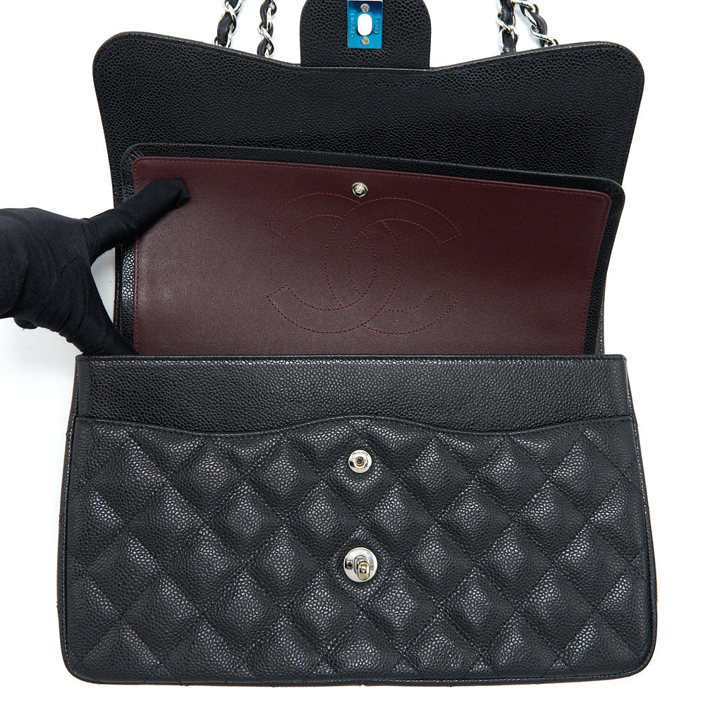 Chanel Jumbo Classic Double Flap Bag Caviar Black