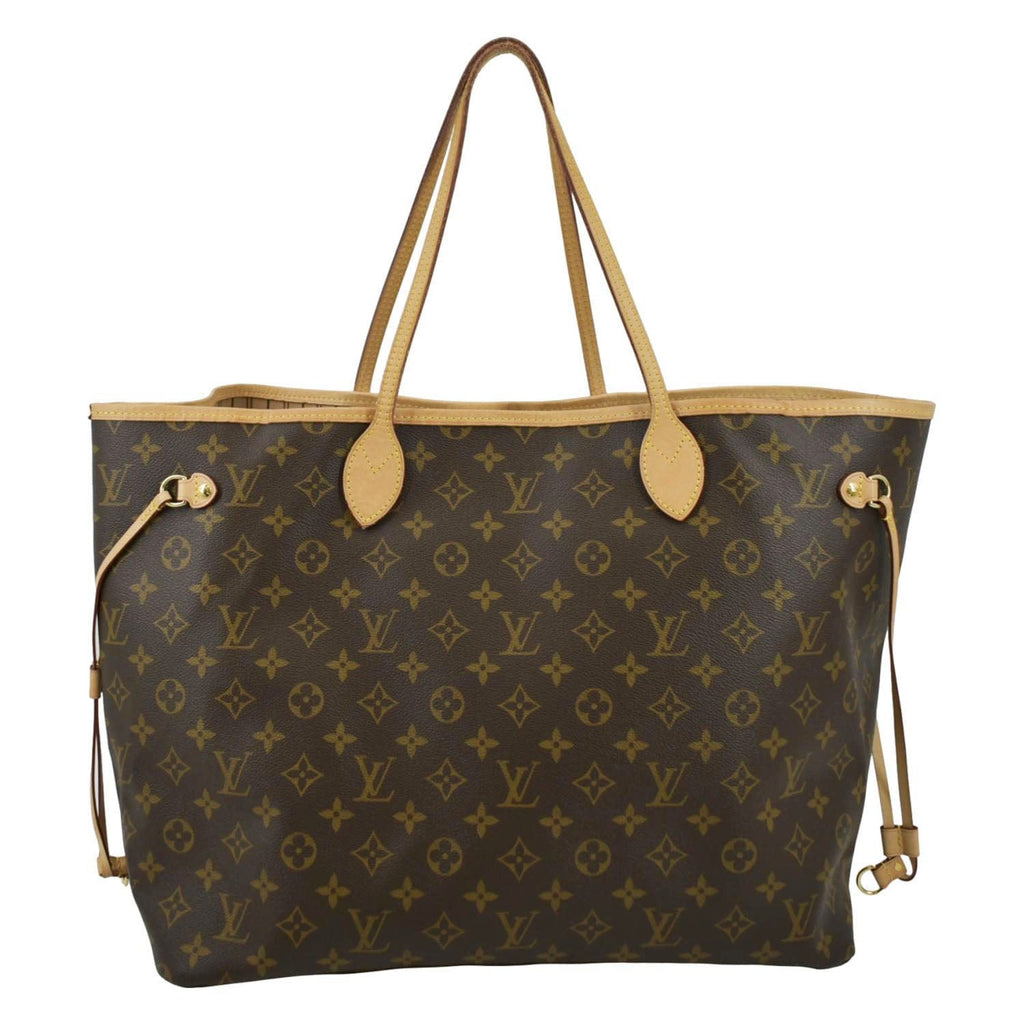 LOUIS VUITTON Neverfull GM Monogram Canvas Tote Bag Brown