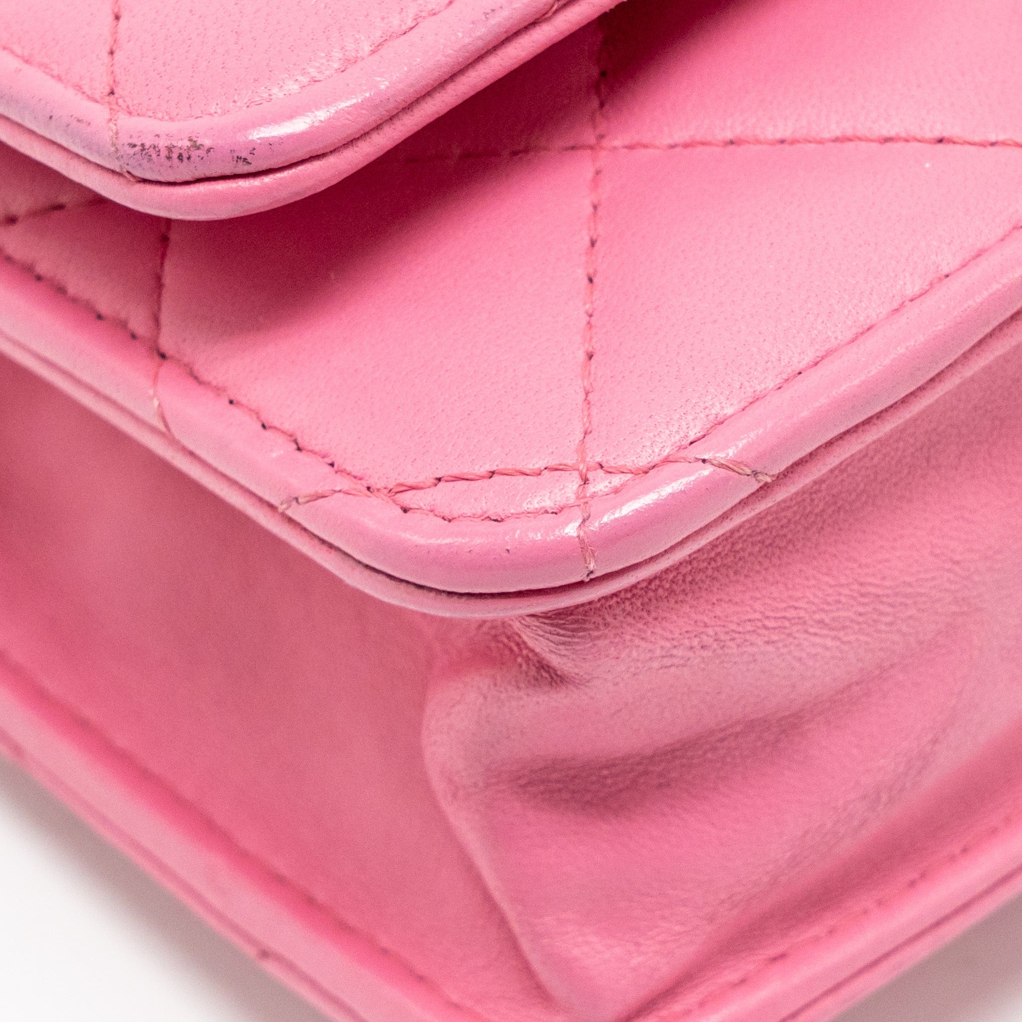 Chanel Classic Wallet on Chain Lambskin Pink