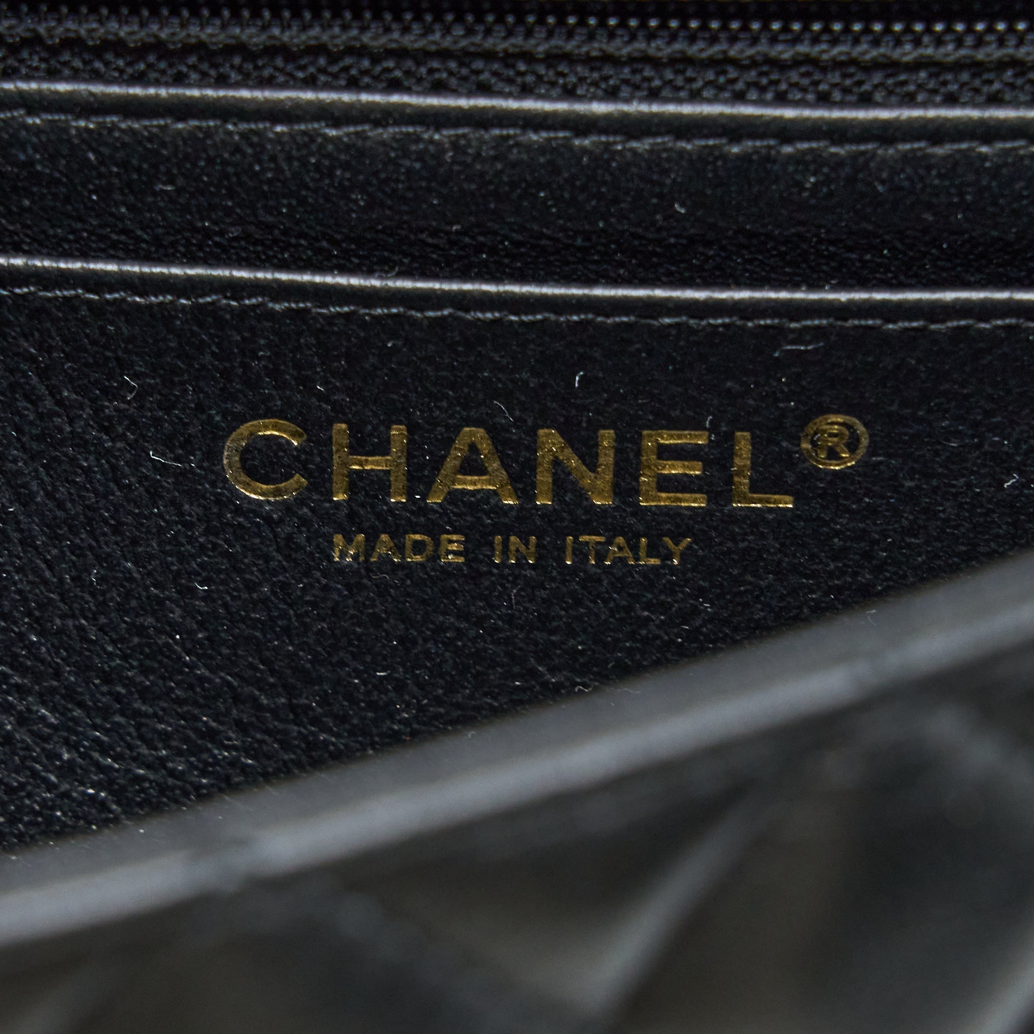 Chanel Mini Rectangular Flap Bag Lambskin Black L