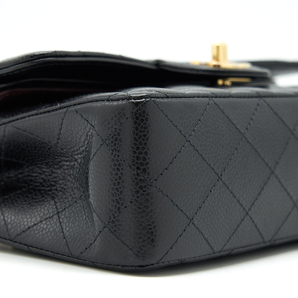 Chanel Small classic double Flap bag Caviar black