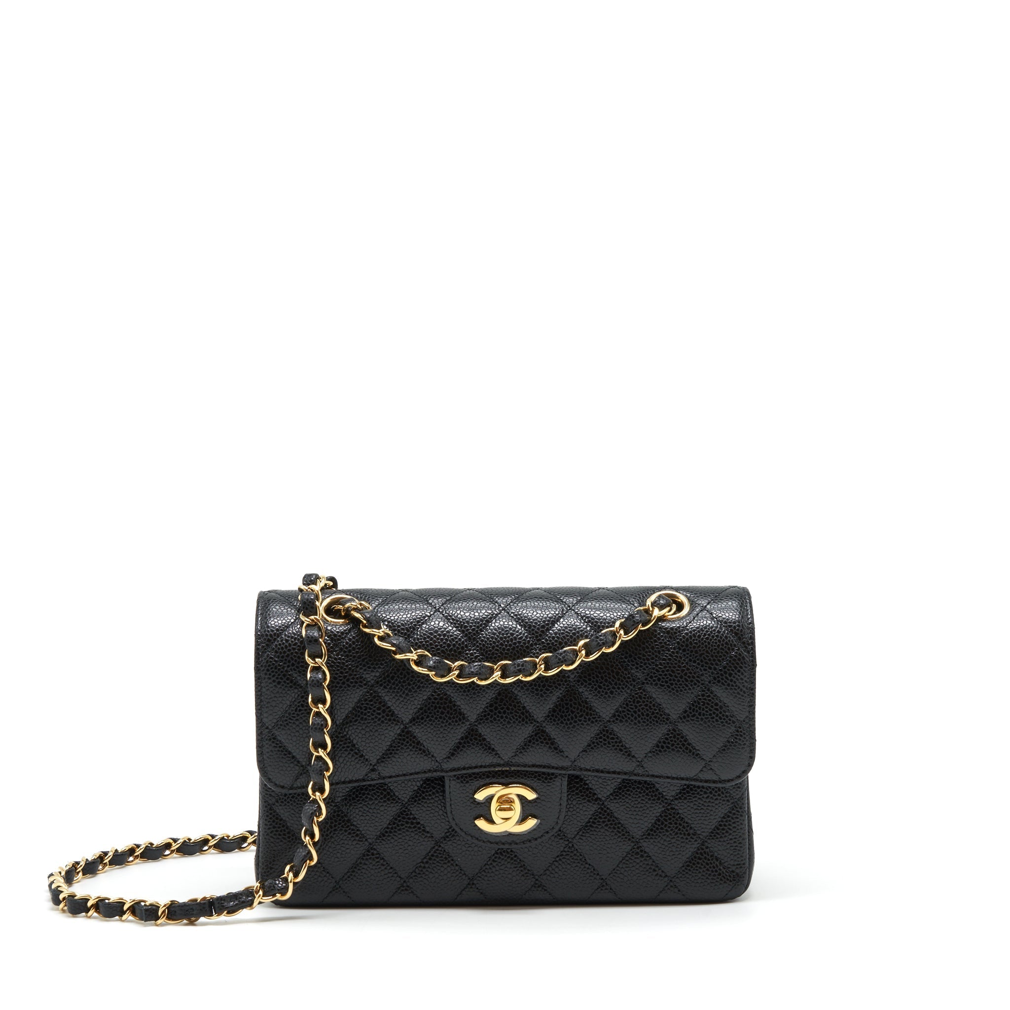 Chanel Small Classic Double Flap Caviar Black
