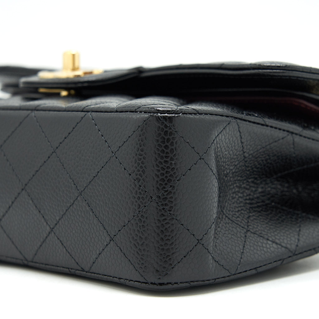 Chanel Small classic double Flap bag Caviar black